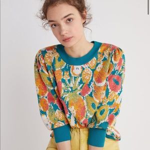 NWT Anthropologie farm rio fruits sweater